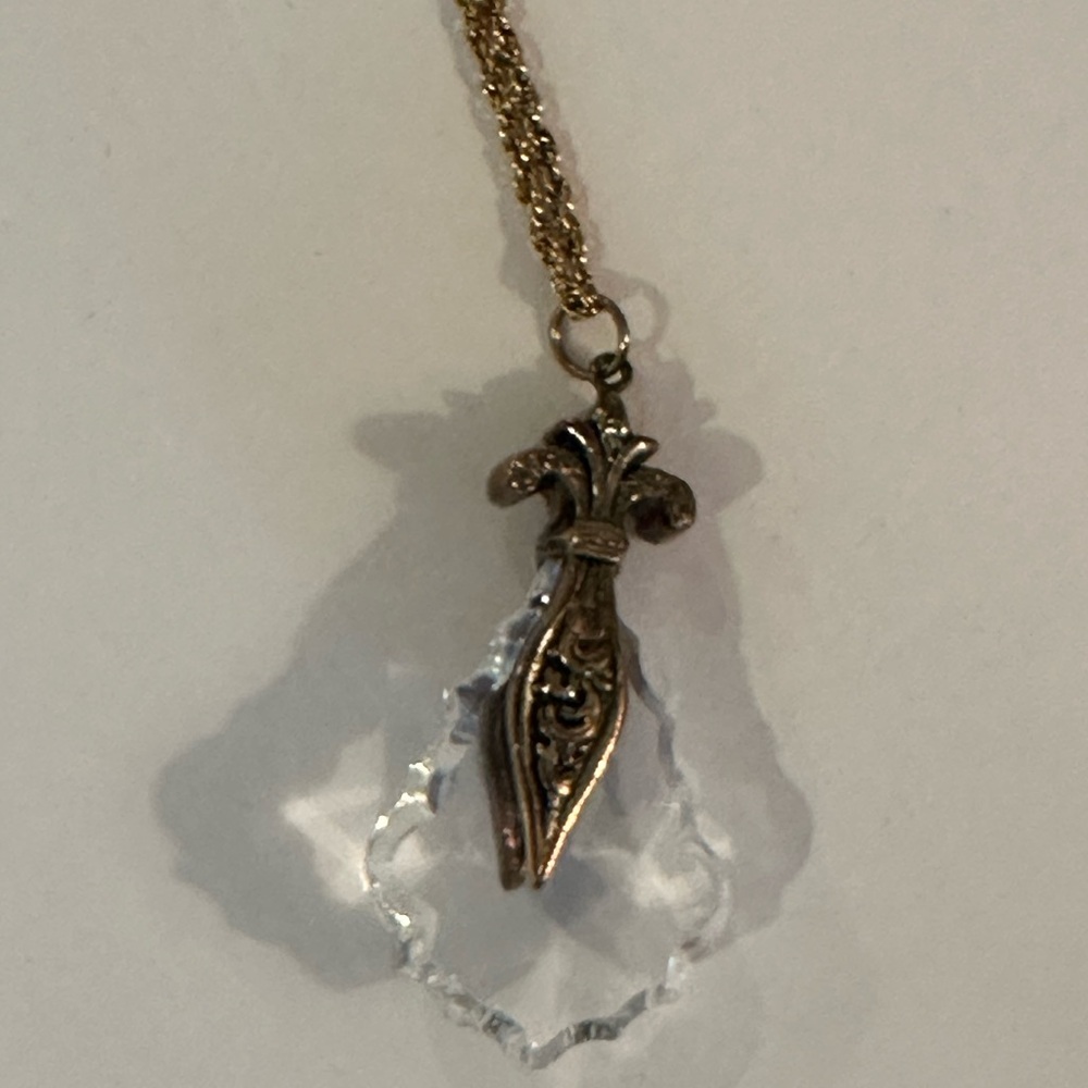Virgins Saints & Angels Vintage Rare Gold pendant Necklace - Picture 5 of 6